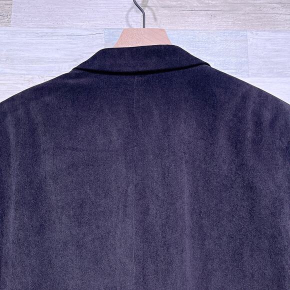 RRL Ralph Lauren Corduroy Sport Coat Black Two Button Stretch Mens 48R - Picture 6 of 8